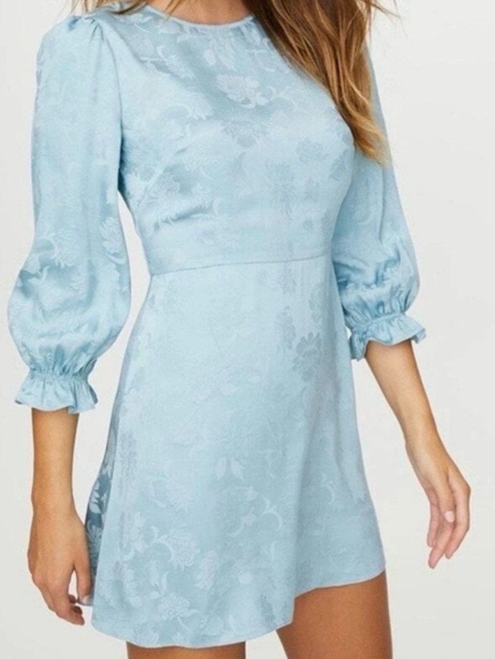 ARITZIA WILFRED Baroque Jacquard Mini Dress